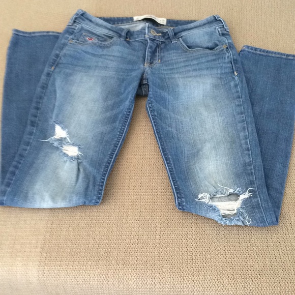 Hollister Denim - Hollister Straight Leg Distressed Jeans Size 3R